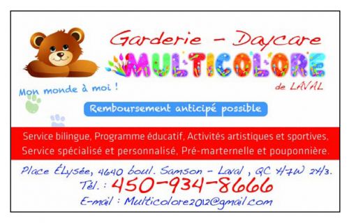 Garderie Multicolore de Laval